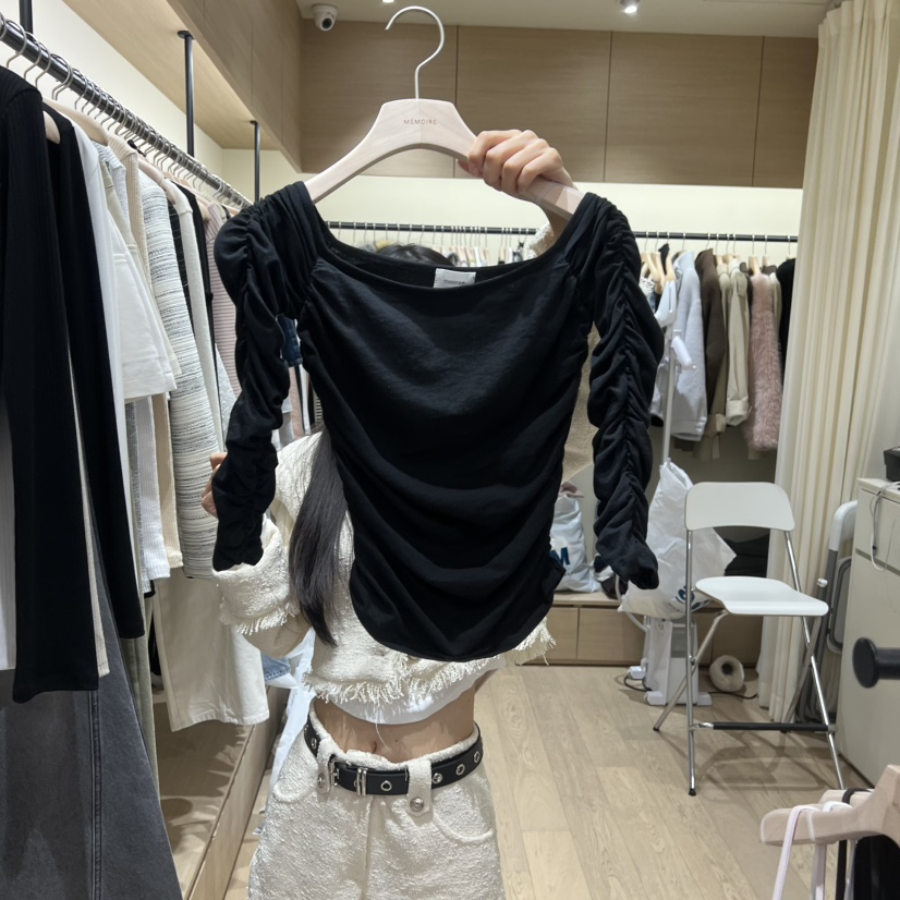MEMOIRE東大門直郵女裝新款26春夏時尚真品人氣推薦職業T恤MEMOIRET恤圖色2