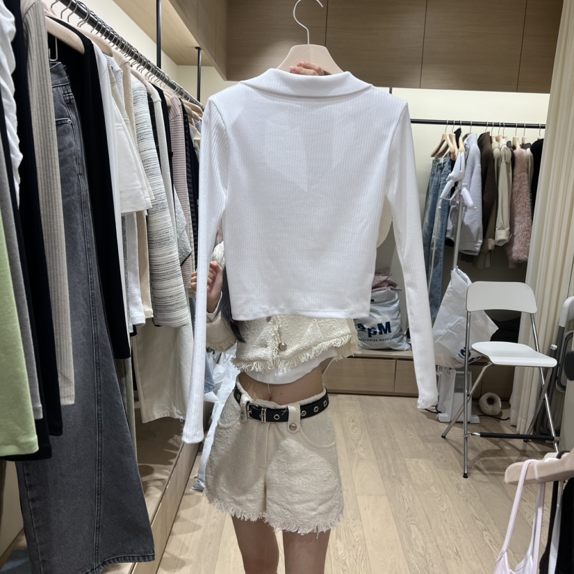 MEMOIRE東大門代購女裝新款時尚真品推薦職業熱賣長袖T恤MEMOIRE長袖T恤