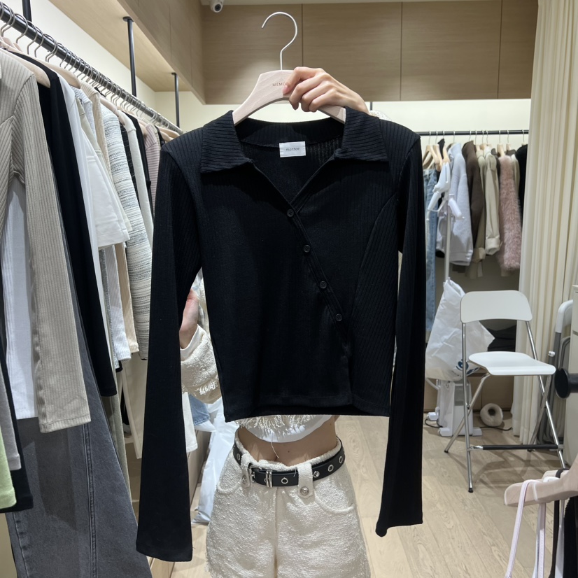 MEMOIRE東大門代購女裝新款時尚真品推薦職業熱賣長袖T恤MEMOIRE長袖T恤圖色2