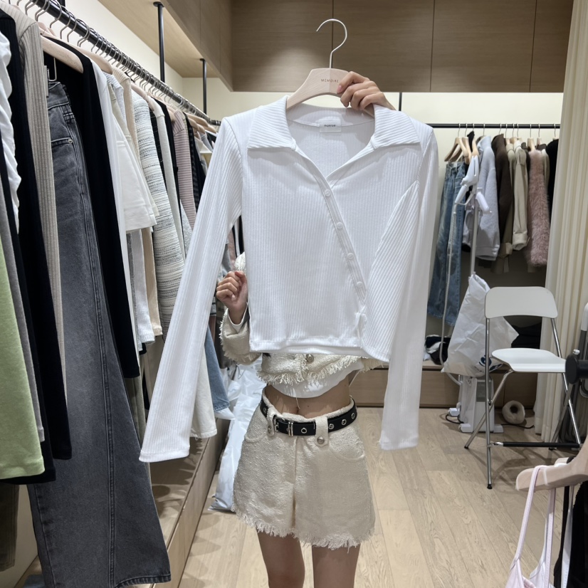 MEMOIRE東大門代購女裝新款時尚真品推薦職業熱賣長袖T恤MEMOIRE長袖T恤圖色3