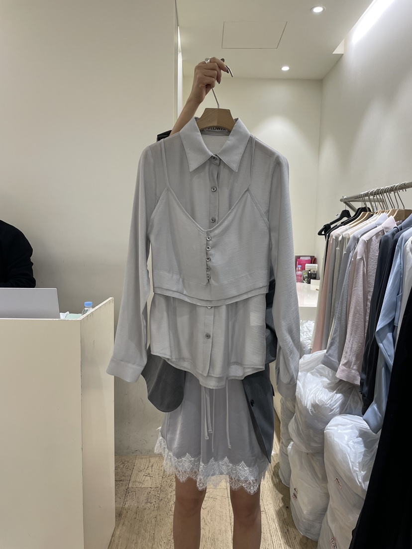 FLOWER-L韓國代購女士新款休閑職業推薦熱賣時尚套裝兩件套FLOWER-L套裝圖色2