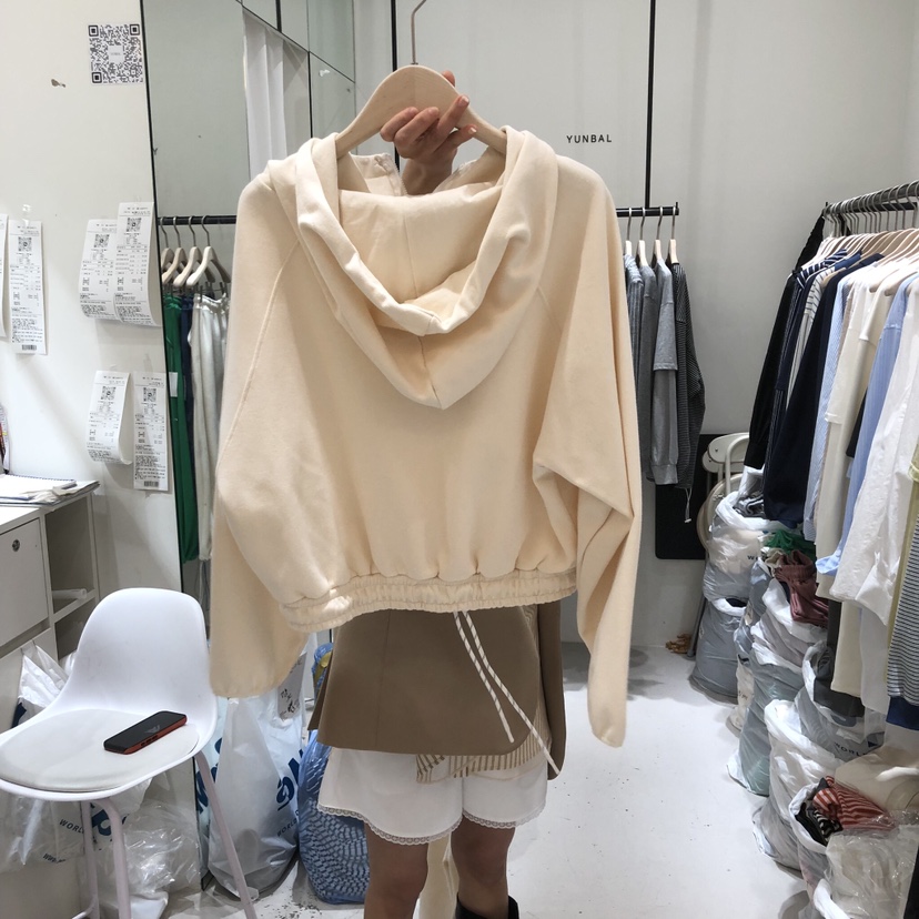 YUNBAL東大門代購女裝新品推薦休閑真品26春夏熱賣衛衣兜帽YUNBAL衛衣