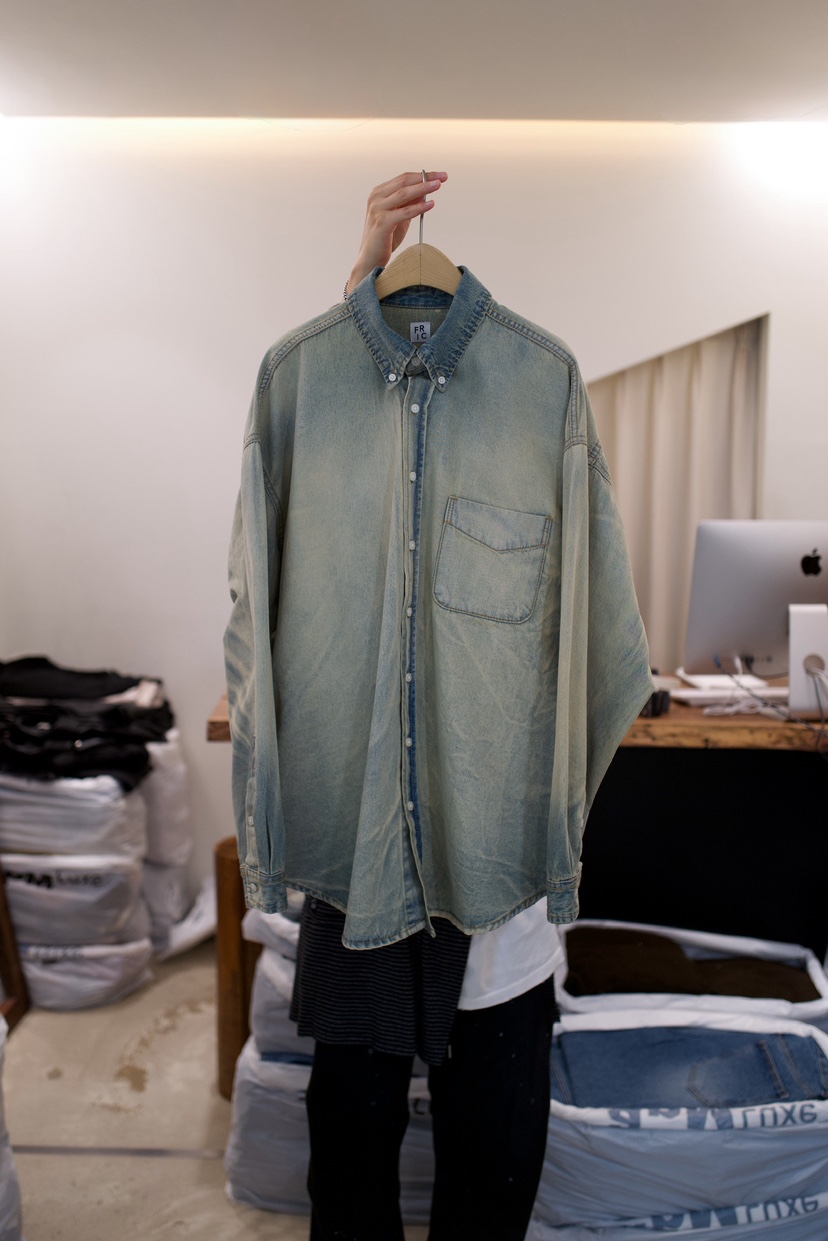 FRIC韓國代購女裝新品時尚職業人氣熱賣休閑真品襯衫蕾絲衫FRIC襯衫/蕾絲衫圖色1