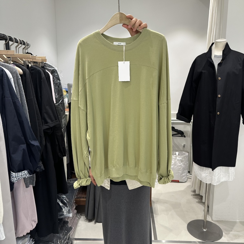 IRVINE韓國直郵女裝新品時尚推薦26春夏休閑人氣職業長袖T恤IRVINE長袖T恤圖色2