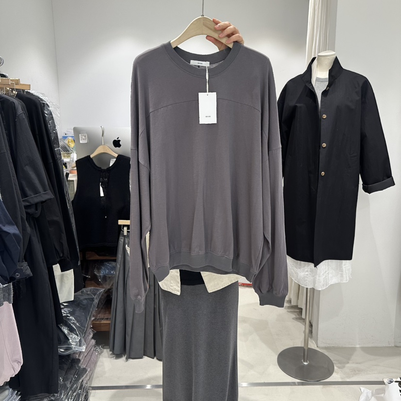 IRVINE韓國直郵女裝新品時尚推薦26春夏休閑人氣職業長袖T恤IRVINE長袖T恤圖色4