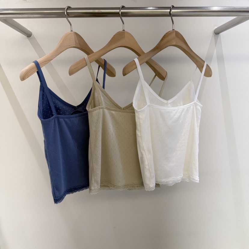 SELECT MARKET東大門代購女士新款26春夏時尚吊帶背心蕾絲SELECT MARKET吊帶/背心