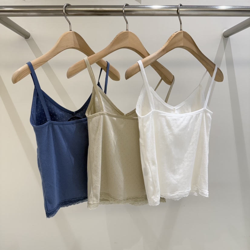 SELECT MARKET東大門代購女士新款26春夏時尚吊帶背心蕾絲SELECT MARKET吊帶/背心