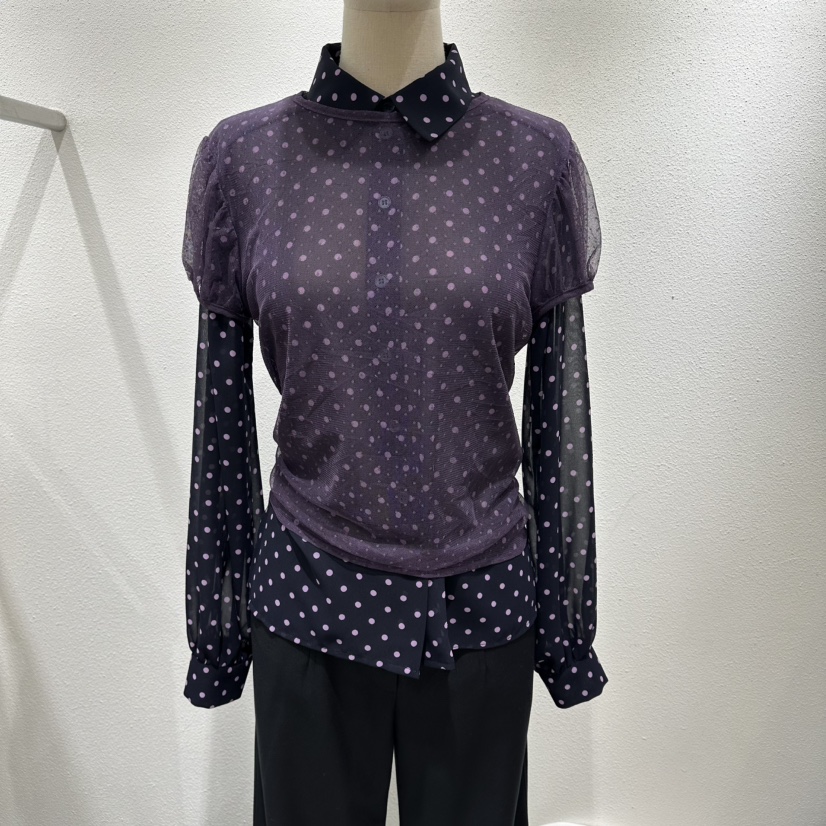 INNI東大門直郵女裝新品時尚推薦職業人氣26春夏襯衫蕾絲衫inni襯衫/蕾絲衫圖色2