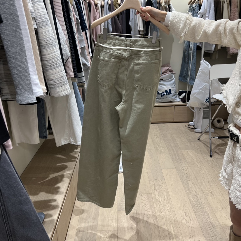 MEMOIRE東大門實拍女裝新品職業26春夏真品休閑人氣牛仔褲MEMOIRE牛仔褲