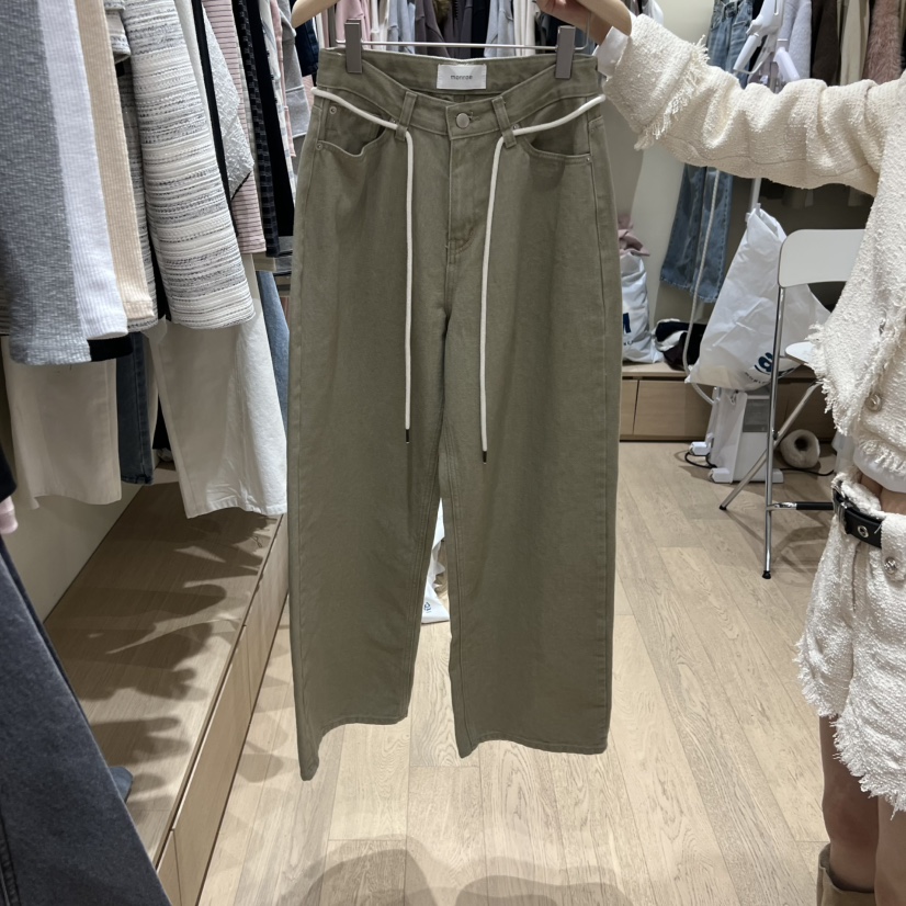 MEMOIRE東大門實拍女裝新品職業26春夏真品休閑人氣牛仔褲MEMOIRE牛仔褲圖色1