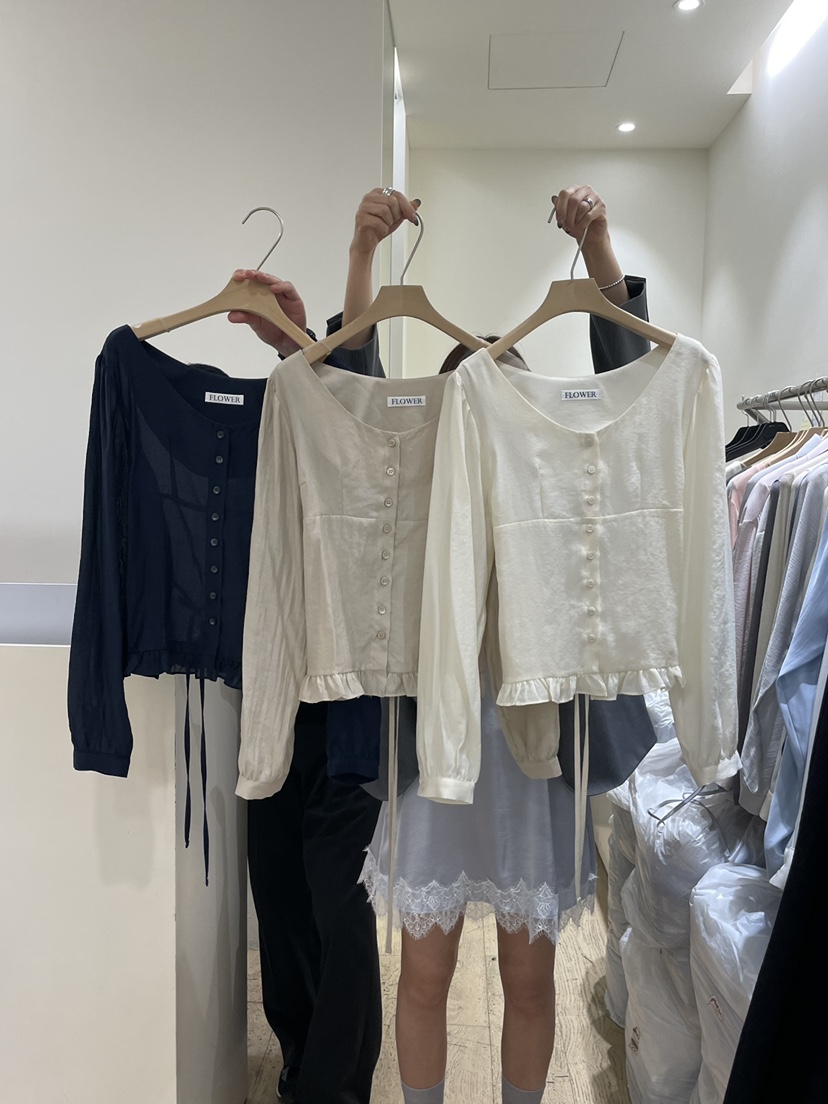 FLOWER-L東大門直郵女裝新品真品26春夏休閑推薦襯衫蕾絲衫FLOWER-L襯衫/蕾絲衫