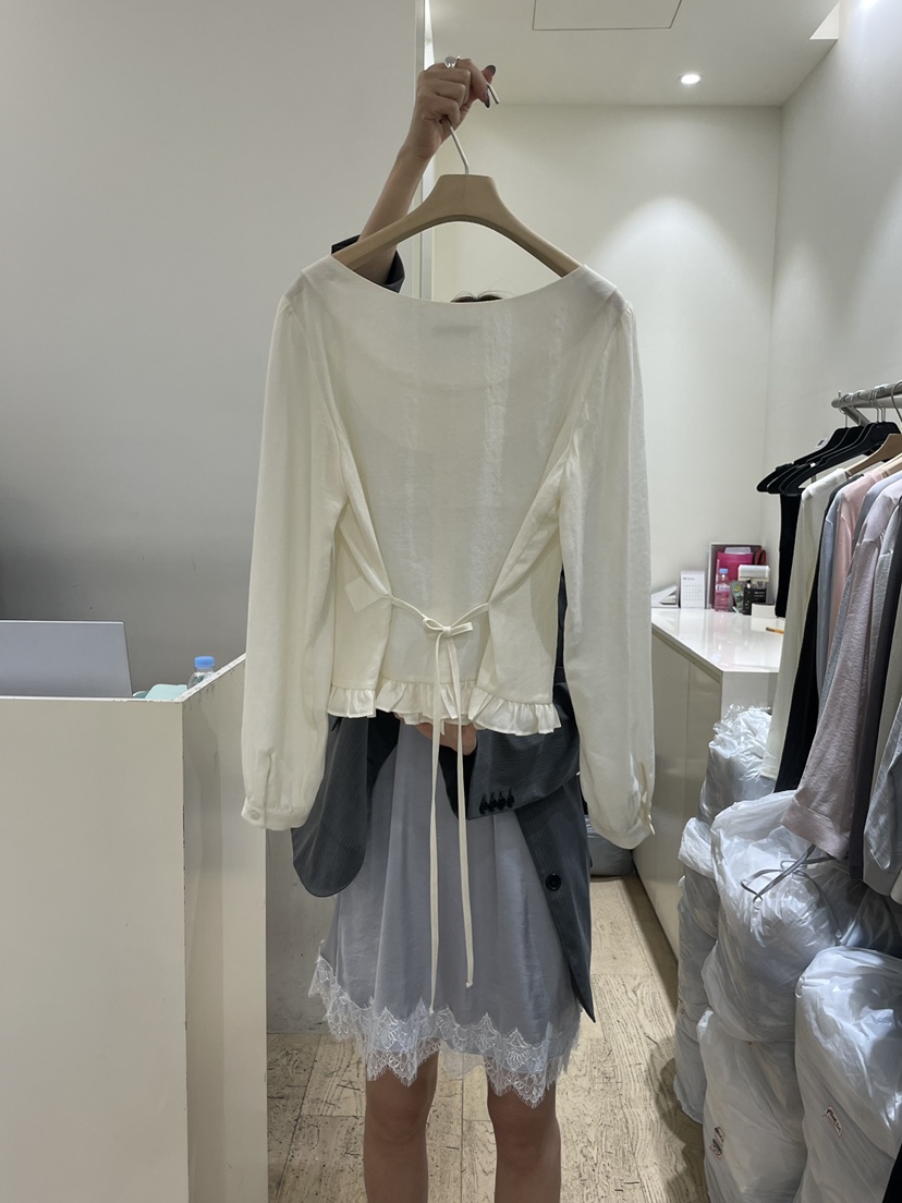 FLOWER-L東大門直郵女裝新品真品26春夏休閑推薦襯衫蕾絲衫FLOWER-L襯衫/蕾絲衫