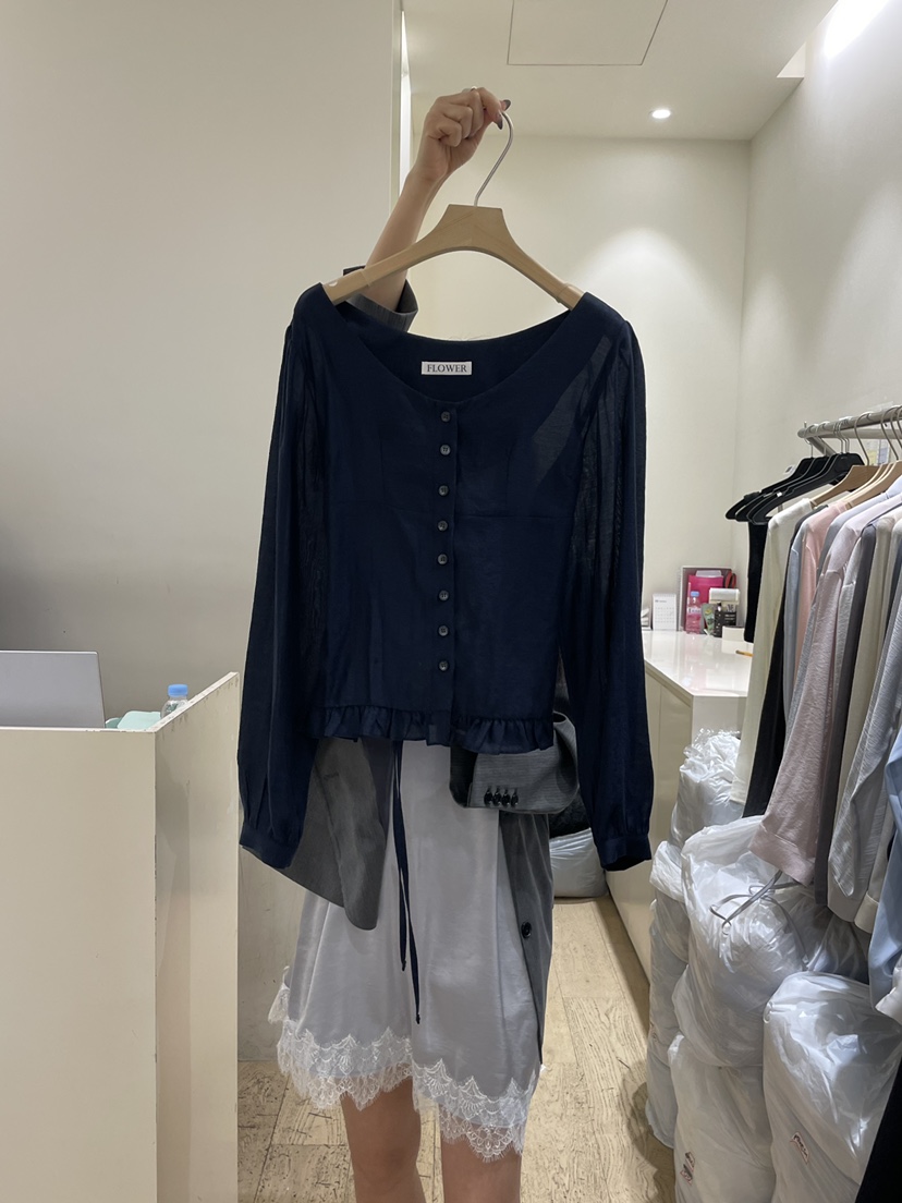 FLOWER-L東大門直郵女裝新品真品26春夏休閑推薦襯衫蕾絲衫FLOWER-L襯衫/蕾絲衫圖色3