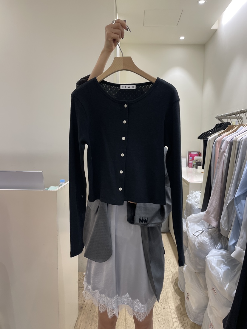 FLOWER-L韓國直郵女士新款休閑熱賣真品推薦長袖T恤開衫FLOWER-L長袖T恤圖色4