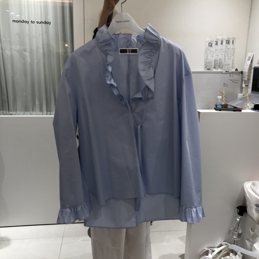 MONDAY TO SUNDAY東大門代購女裝新款人氣休閑襯衫蕾絲衫MONDAY TO SUNDAY襯衫/蕾絲衫圖色2