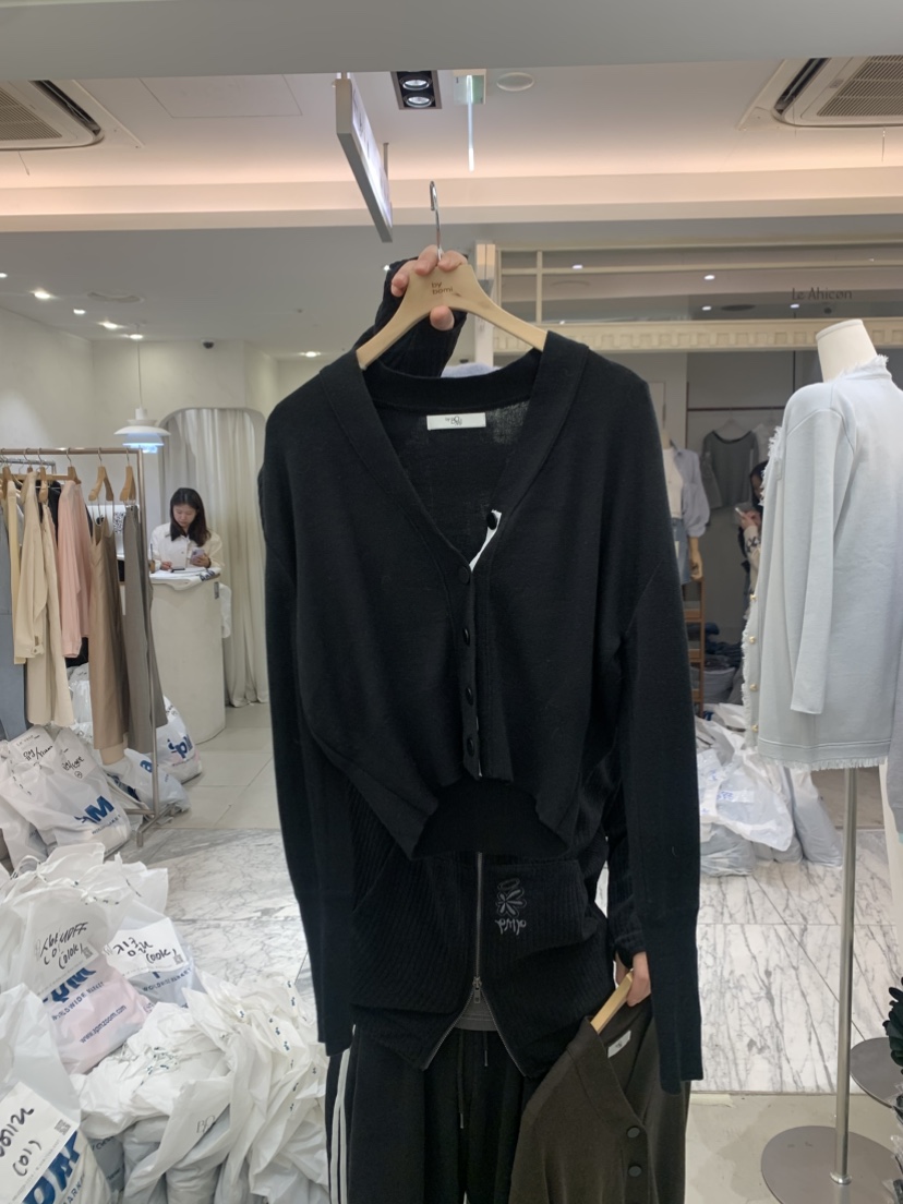 BY BOMI東大門實拍女士新品人氣26春夏時尚針織衫開衫開衩BY BOMI針織衫圖色4