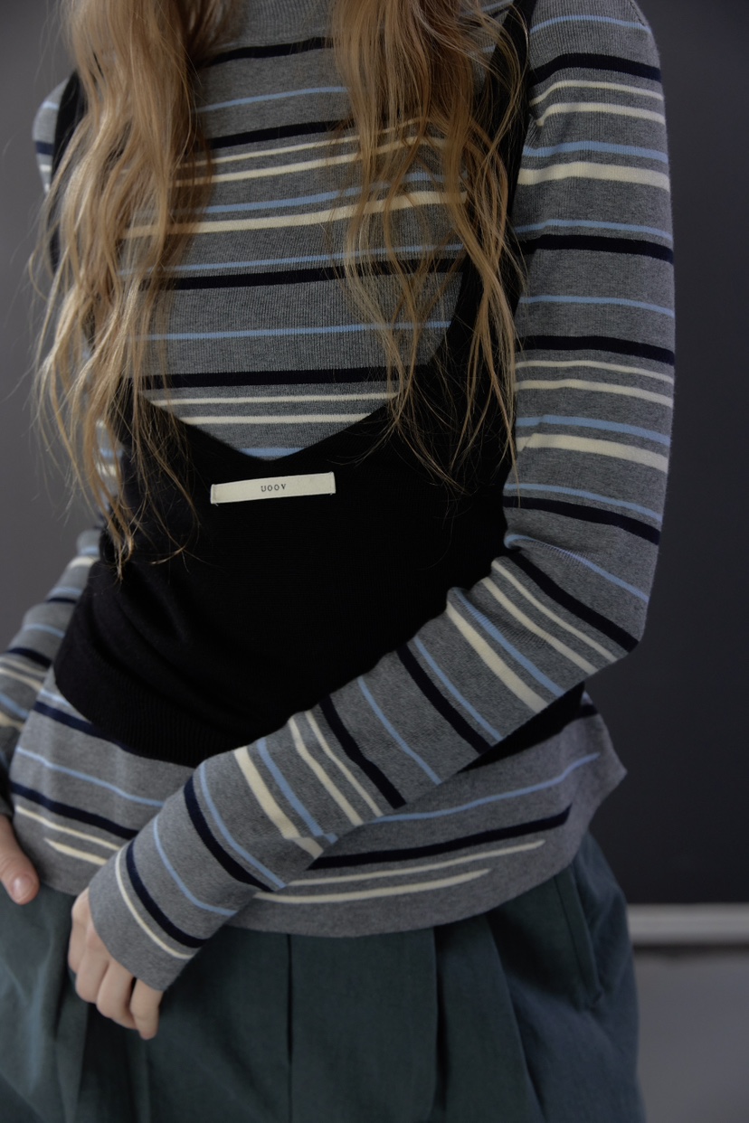 UOOV東大門代購女士新款真品休閑職業人氣26春夏熱賣針織衫UOOV針織衫