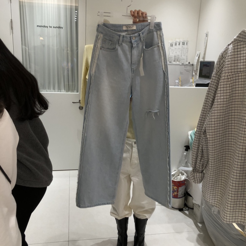 MONDAY TO SUNDAY東大門實拍女士新品26春夏熱賣牛仔褲MONDAY TO SUNDAY牛仔褲圖色1