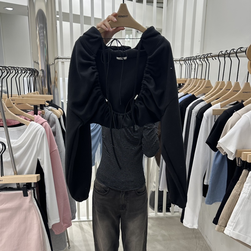 VENEFIT韓國直郵女裝新品人氣休閑26春夏熱賣真品時尚衛衣VENEFIT/JENNIE衛衣圖色3