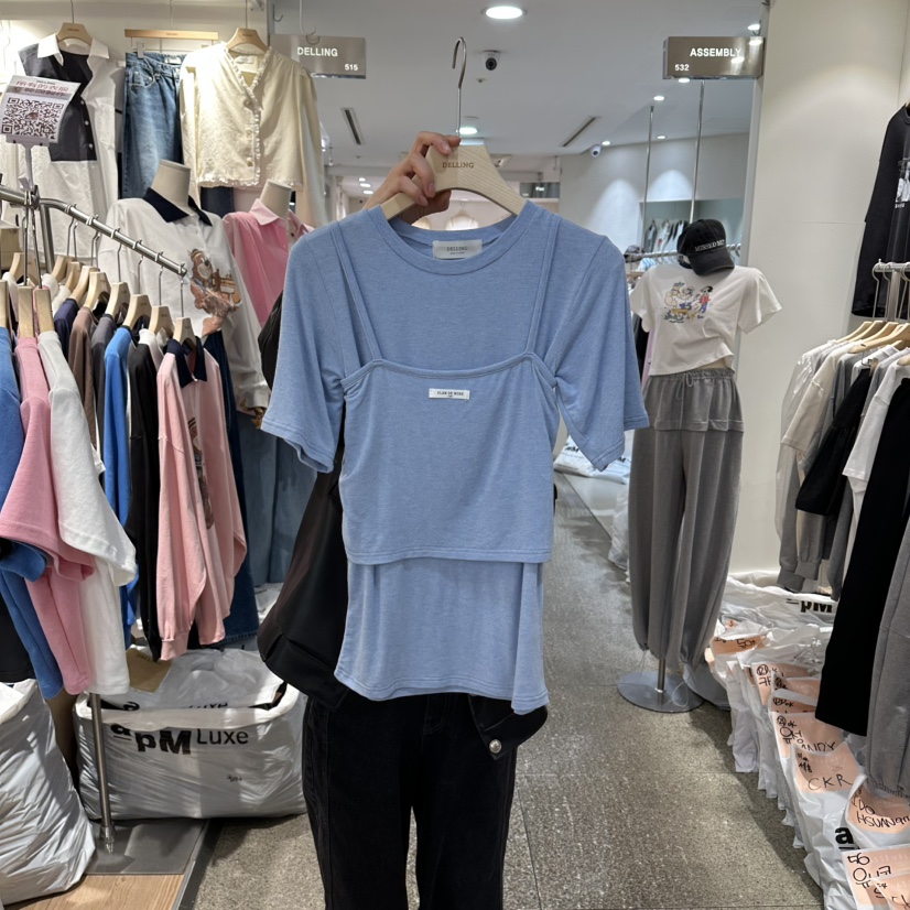 DELLING韓國代購女裝新款26春夏休閑職業熱賣套裝兩件套套裝DELLING套裝圖色2