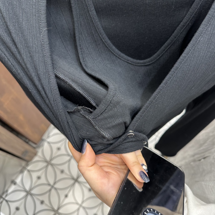 BAMBOLINA韓國代購女裝新品休閑推薦職業真品針織衫假兩件BAMBOLINA針織衫