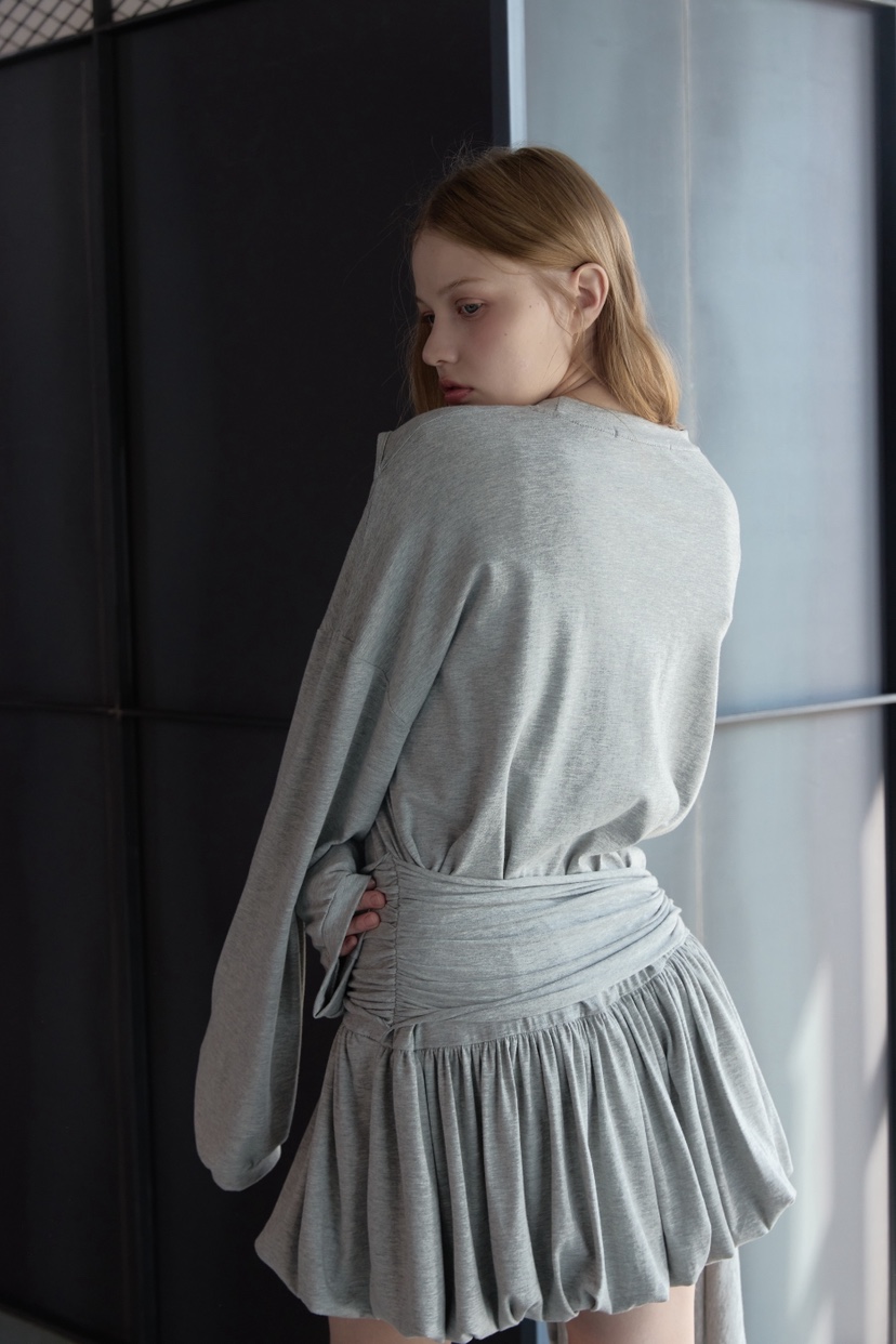 UOOV東大門代購女裝新品熱賣真品26春夏職業推薦連衣裙鏤空UOOV連衣裙