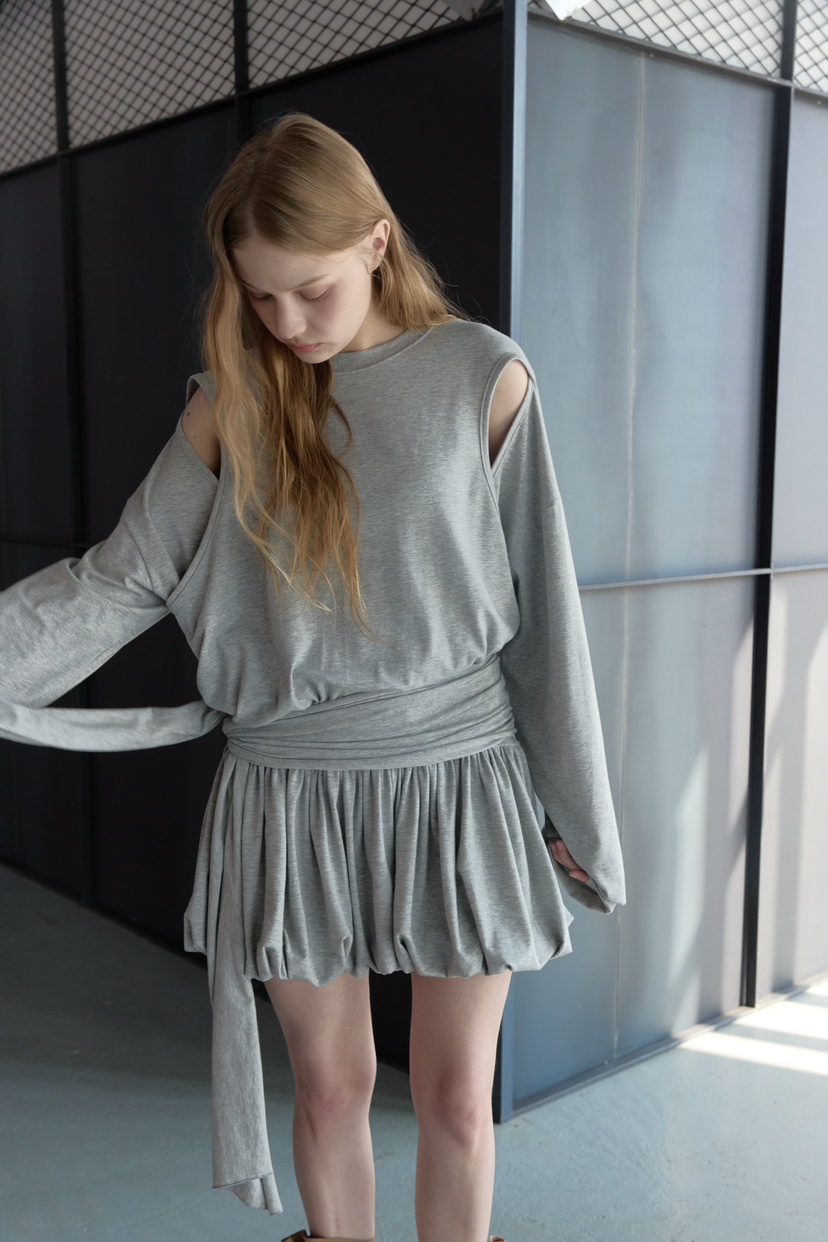 UOOV東大門代購女裝新品熱賣真品26春夏職業推薦連衣裙鏤空UOOV連衣裙