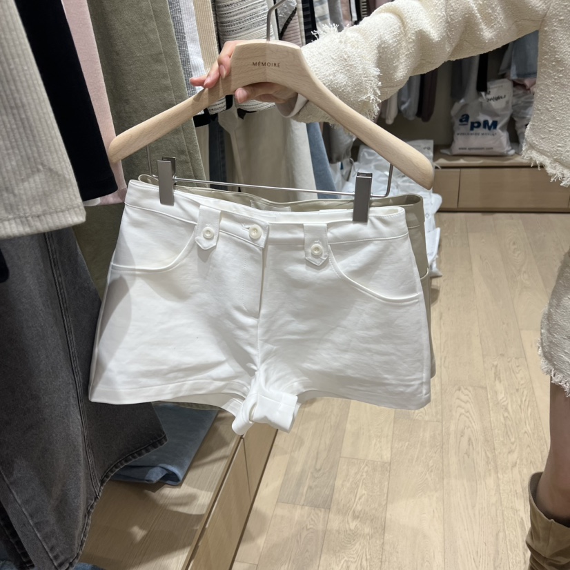 MEMOIRE韓國代購女裝新品職業推薦真品26春夏熱賣人氣短褲MEMOIRE短褲圖色1
