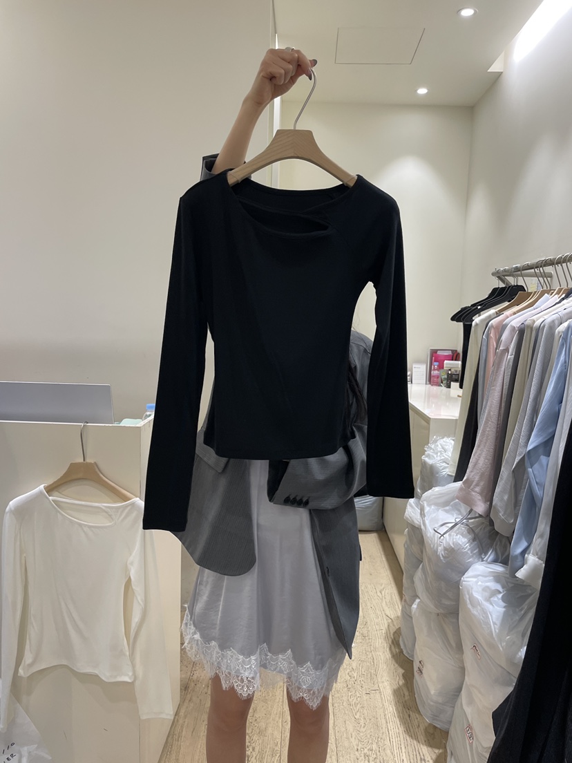 FLOWER-L東大門代購女裝新品人氣職業推薦熱賣真品長袖T恤FLOWER-L長袖T恤圖色3黑色