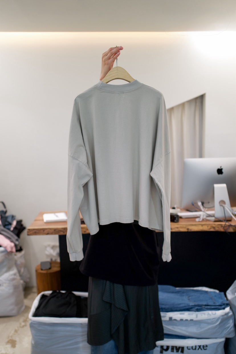 FRIC東大門直郵女士新款推薦時尚休閑26春夏熱賣長袖T恤棉質FRIC長袖T恤