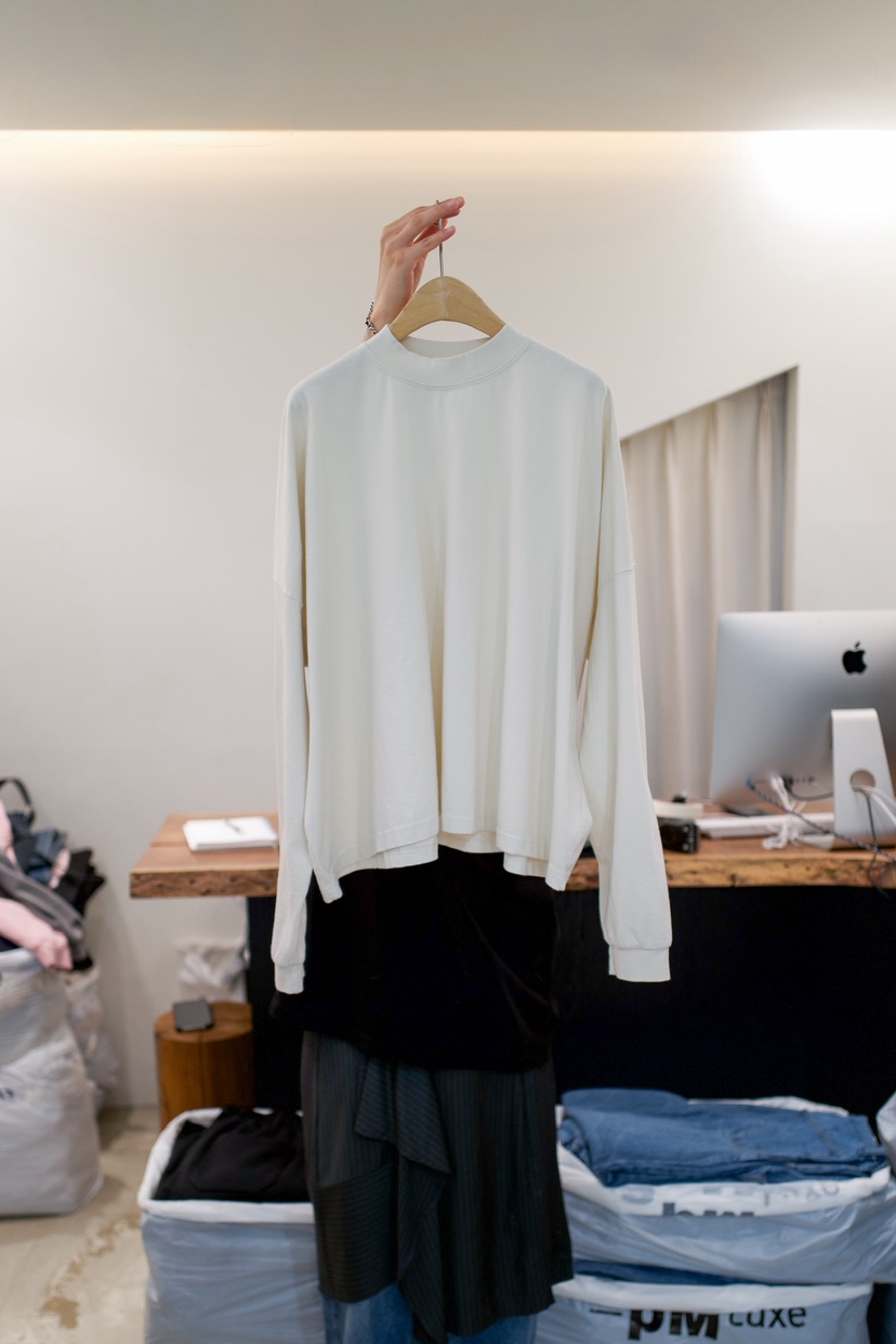 FRIC東大門直郵女士新款推薦時尚休閑26春夏熱賣長袖T恤棉質FRIC長袖T恤圖色1