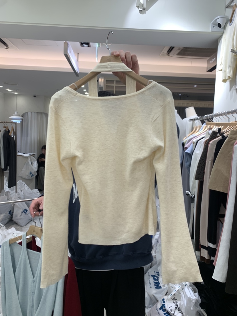 BY BOMI韓國代購女士新品人氣26春夏推薦熱賣休閑針織衫BY BOMI針織衫