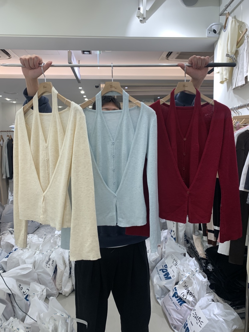 BY BOMI韓國代購女士新品人氣26春夏推薦熱賣休閑針織衫BY BOMI針織衫