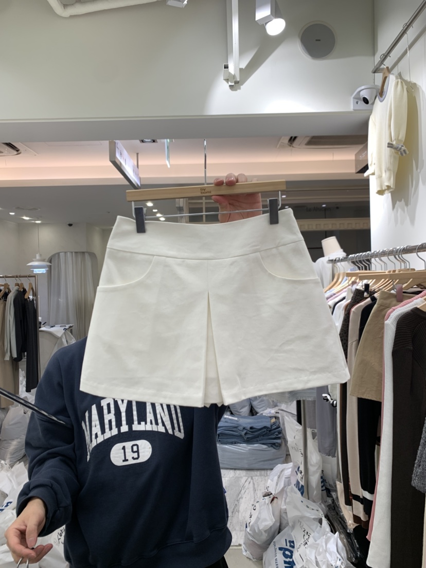 BY BOMI東大門直郵女裝新款推薦職業熱賣裙褲斜紋布復古BY BOMI裙褲圖色1