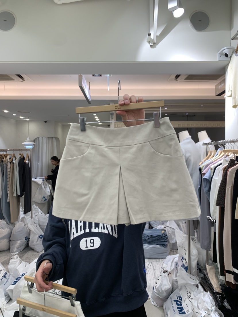 BY BOMI東大門直郵女裝新款推薦職業熱賣裙褲斜紋布復古BY BOMI裙褲圖色2