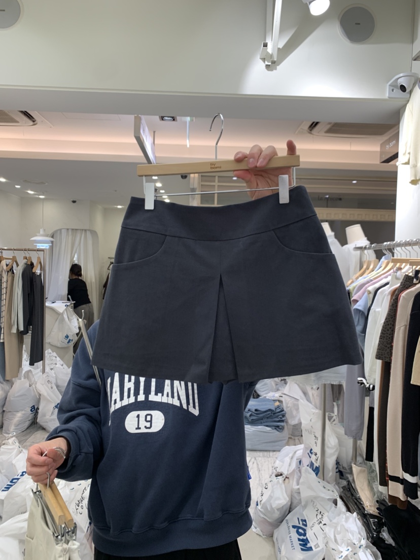 BY BOMI東大門直郵女裝新款推薦職業熱賣裙褲斜紋布復古BY BOMI裙褲圖色3