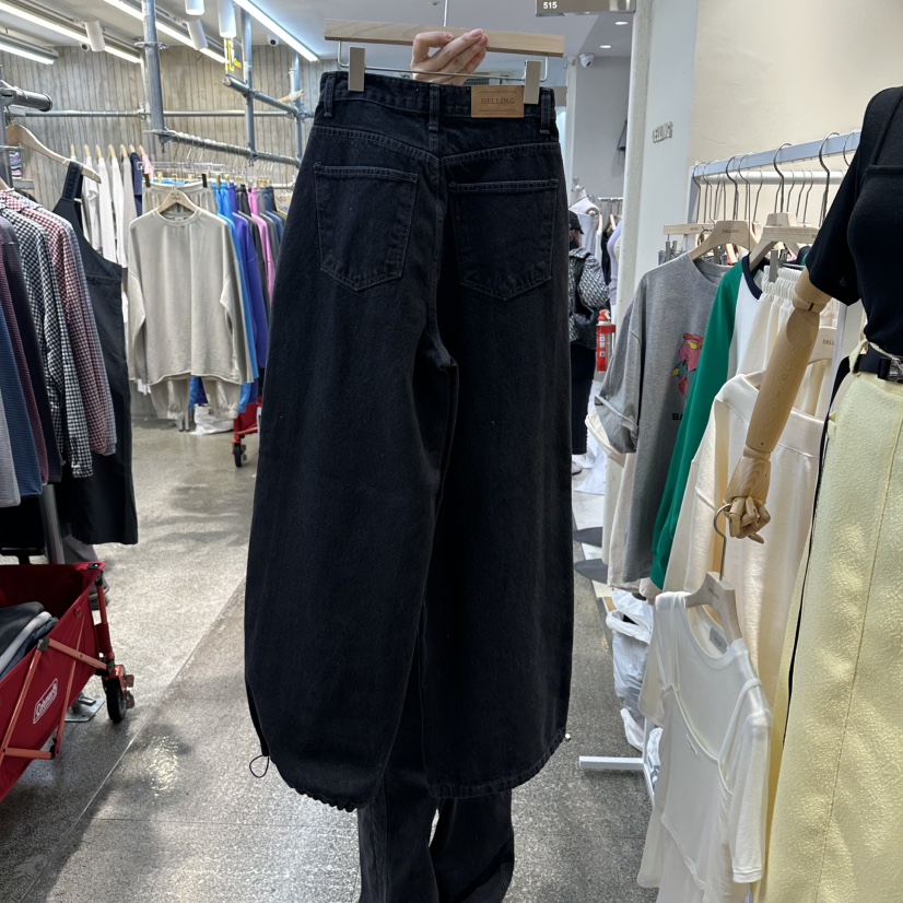 DELLING東大門代購女士新品職業時尚熱賣26春夏人氣牛仔褲DELLING牛仔褲