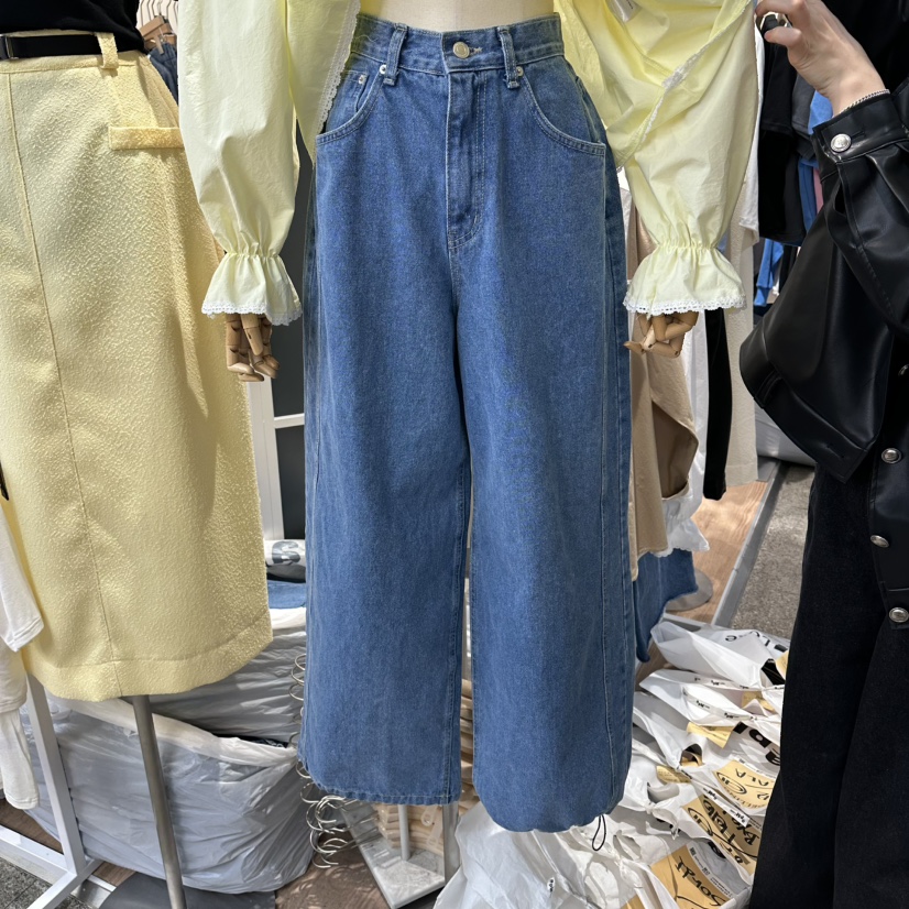 DELLING東大門代購女士新品職業時尚熱賣26春夏人氣牛仔褲DELLING牛仔褲圖色1