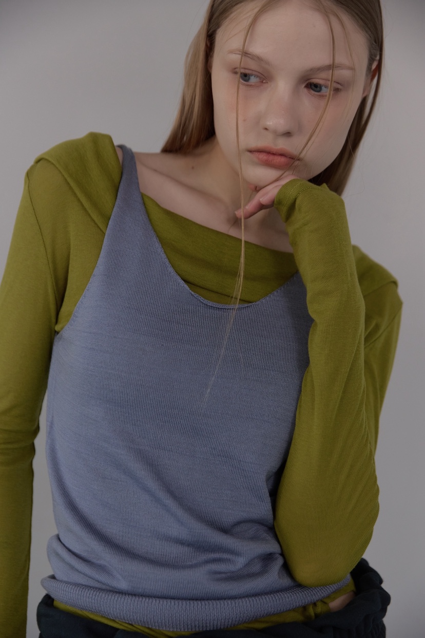 UOOV東大門實拍女士新品休閑真品熱賣26春夏吊帶背心雙面UOOV吊帶/背心