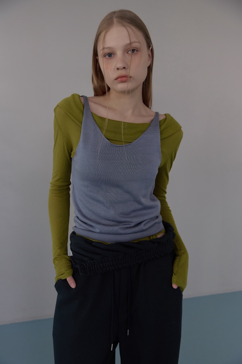 UOOV東大門實拍女士新品休閑真品熱賣26春夏吊帶背心雙面UOOV吊帶/背心