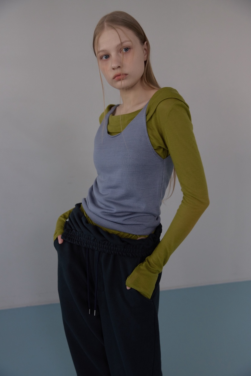 UOOV東大門實拍女士新品休閑真品熱賣26春夏吊帶背心雙面UOOV吊帶/背心