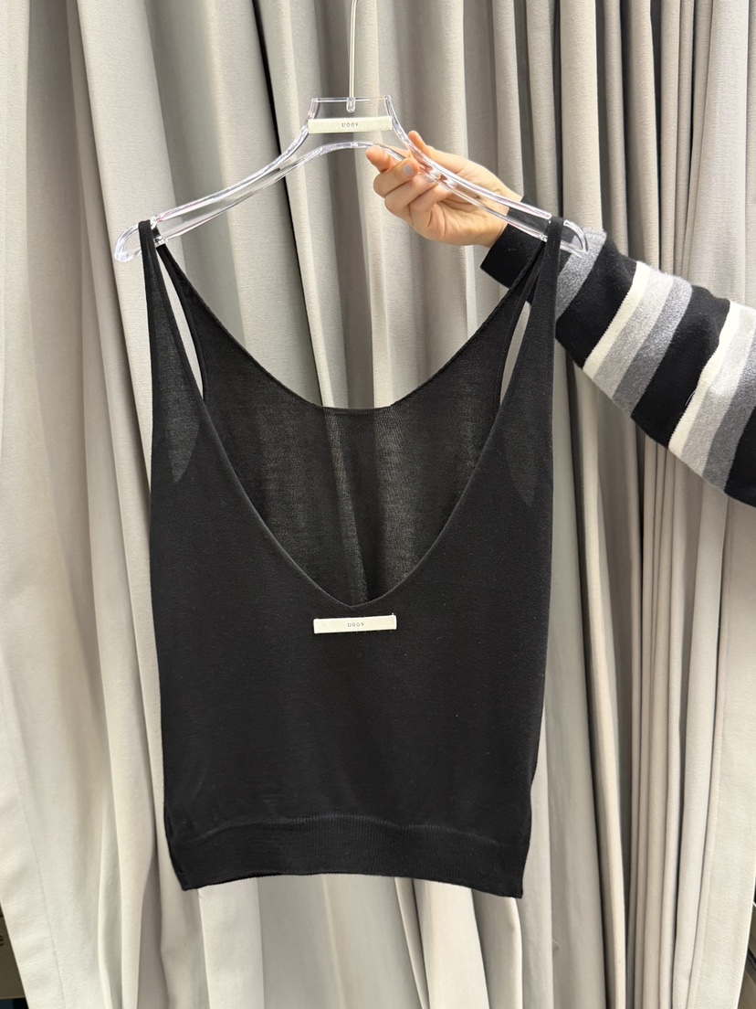 UOOV東大門實拍女士新品休閑真品熱賣26春夏吊帶背心雙面UOOV吊帶/背心圖色2