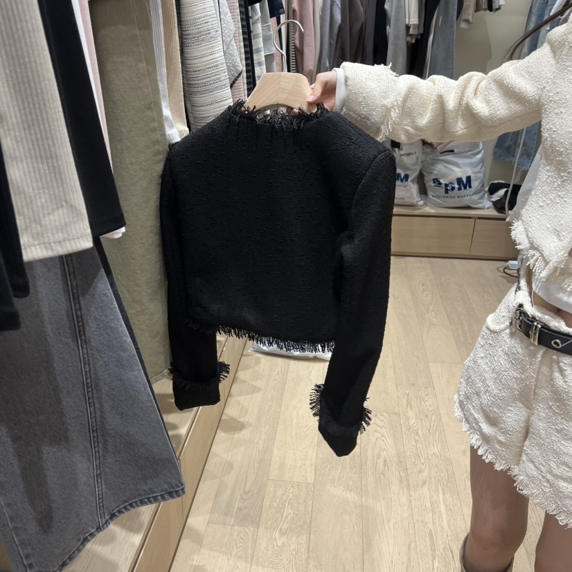 MEMOIRE東大門代購女士新款熱賣時尚推薦26春夏職業夾克花呢MEMOIRE夾克