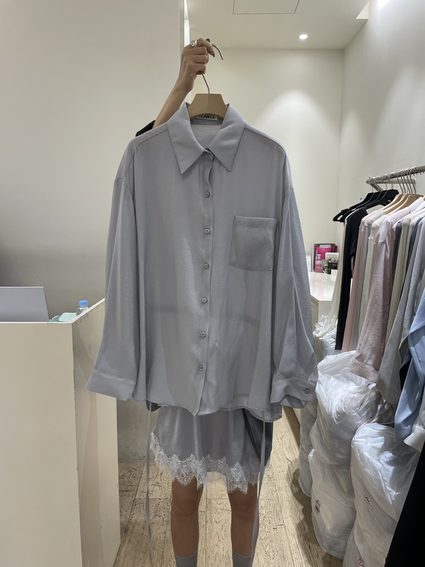 FLOWER-L東大門直郵女裝新款人氣時尚熱賣真品襯衫蕾絲衫FLOWER-L襯衫/蕾絲衫圖色3