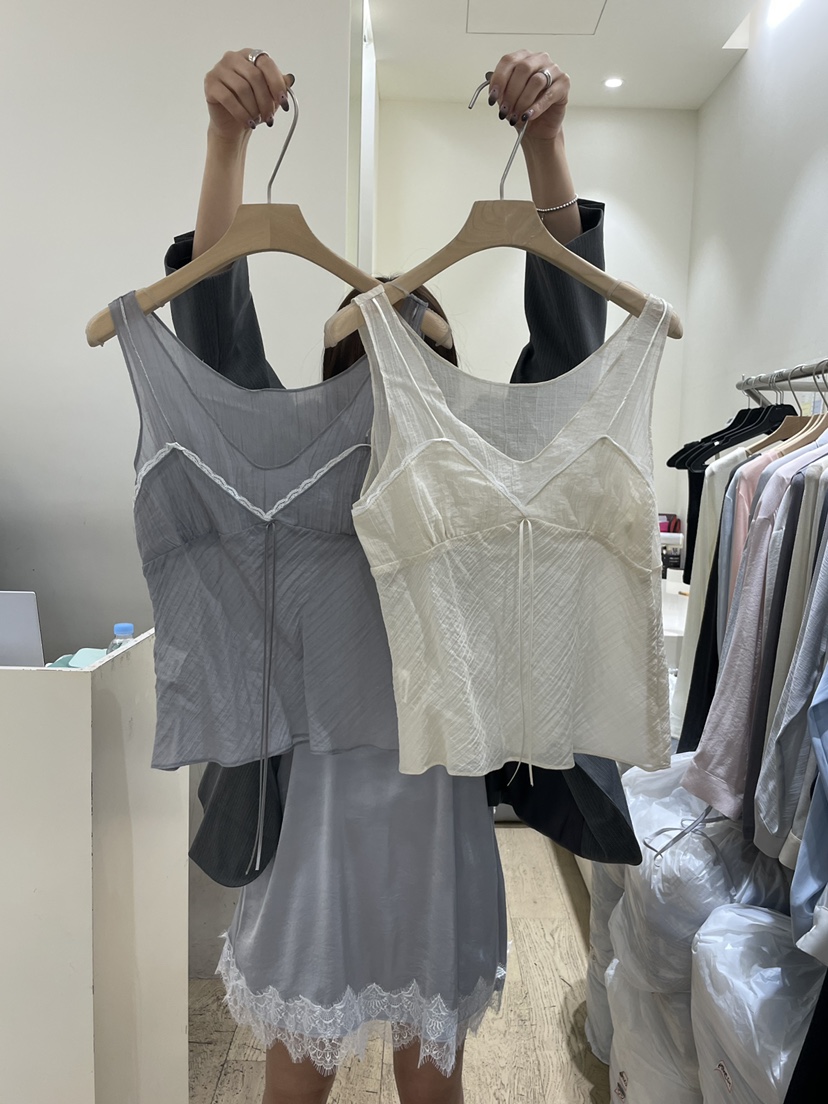 FLOWER-L韓國代購女士新款人氣熱賣時尚真品26春夏吊帶背心FLOWER-L吊帶/背心