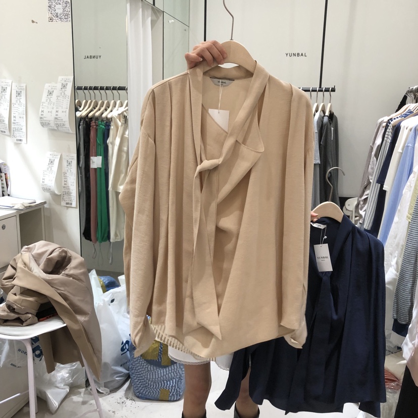 YUNBAL韓國直郵女裝新品時尚人氣26春夏推薦真品襯衫蕾絲衫YUNBAL襯衫/蕾絲衫圖色2