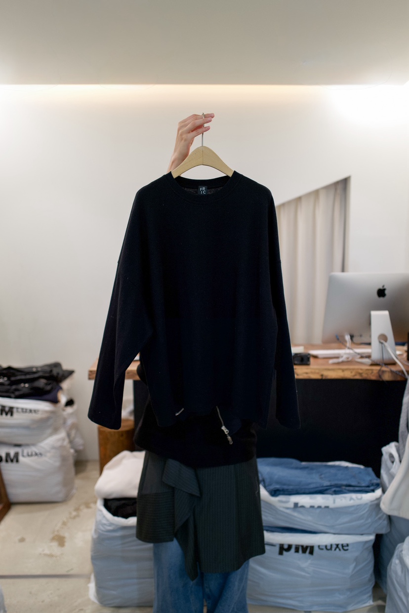 FRIC東大門實拍女士新品熱賣真品人氣職業長袖T恤華夫格棉FRIC長袖T恤圖色4