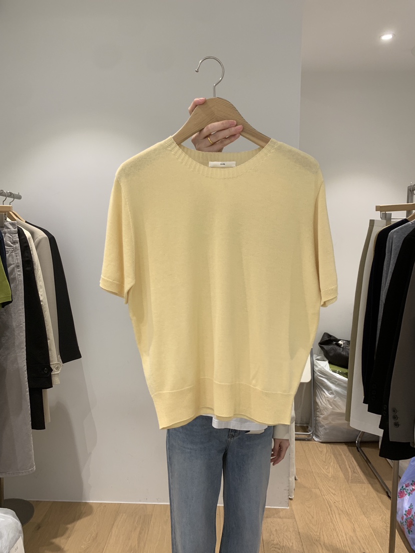 OUR-A/NOVAE東大門直郵女士新品人氣熱賣職業推薦T恤棉布OUR-A/NOVAET恤圖色1