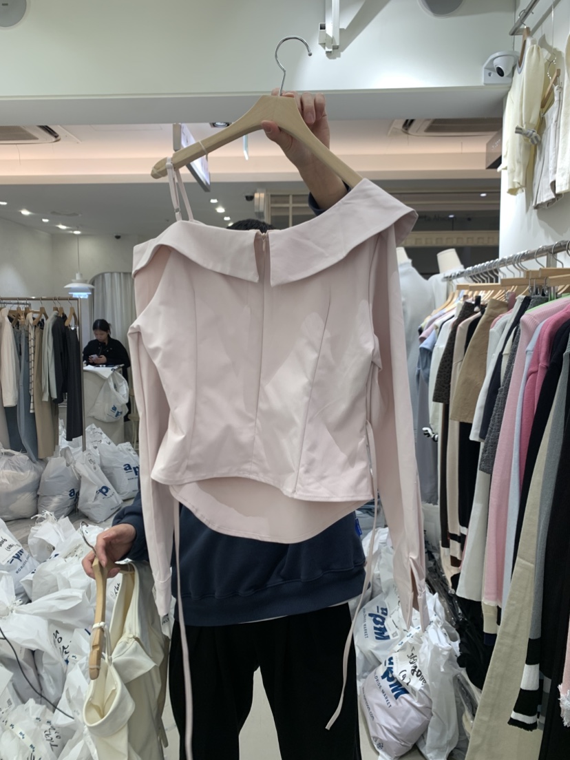 BY BOMI韓國代購女裝新款職業推薦休閑人氣26春夏襯衫蕾絲衫BY BOMI襯衫/蕾絲衫