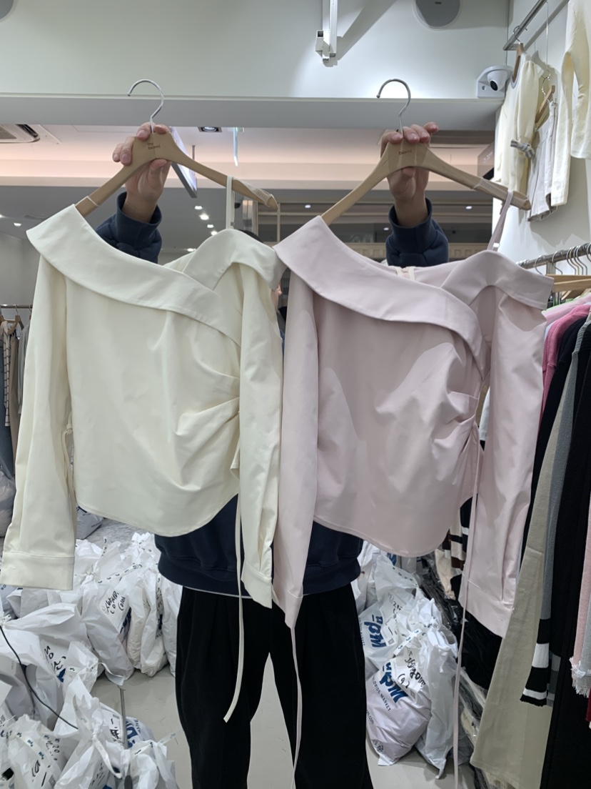 BY BOMI韓國代購女裝新款職業推薦休閑人氣26春夏襯衫蕾絲衫BY BOMI襯衫/蕾絲衫